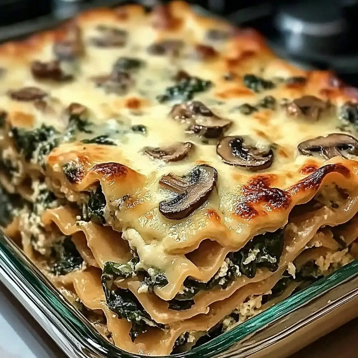 Mushroom and Spinach Lasagna for a Cozy Night In