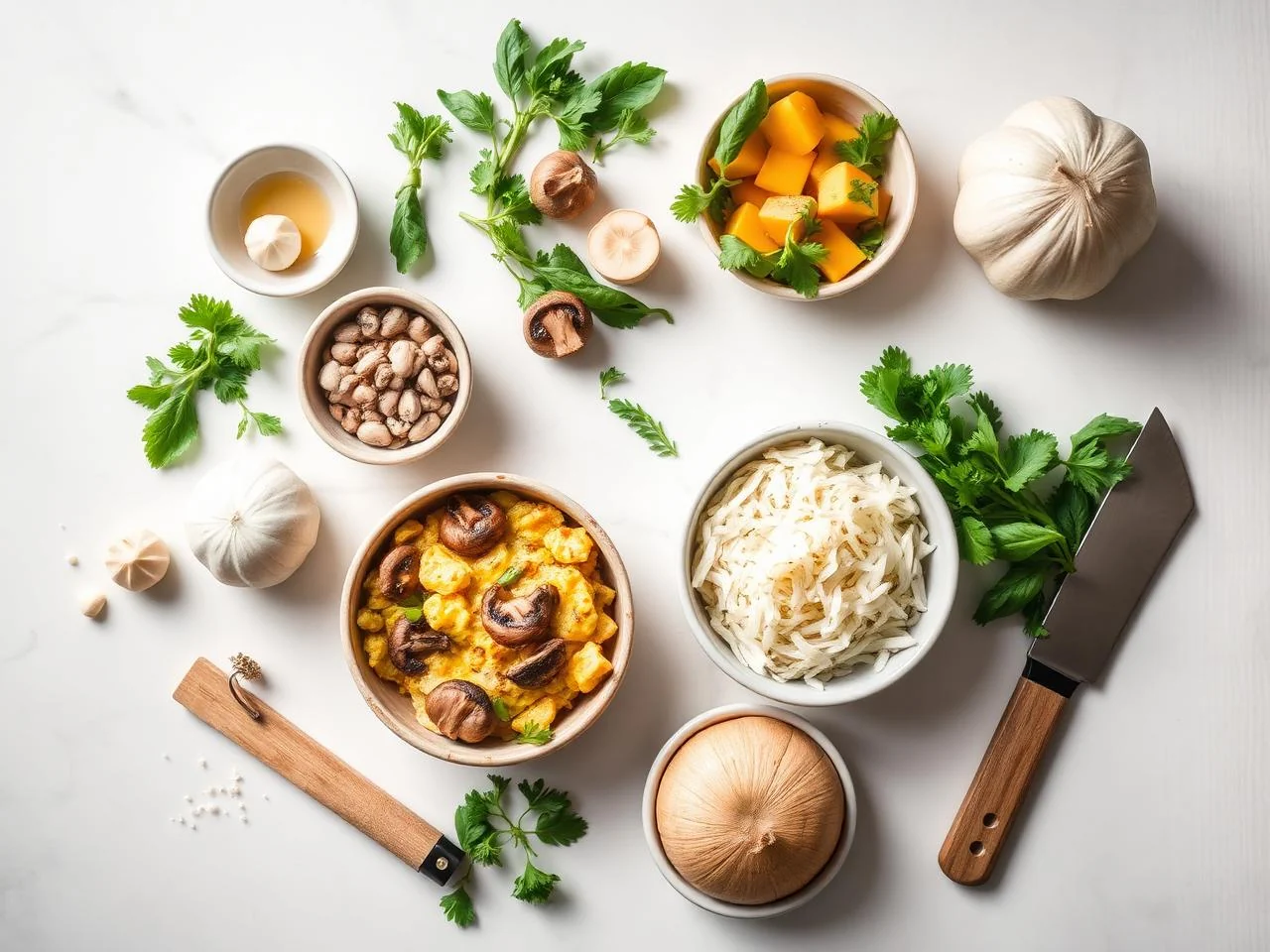 Ingredients for Mushroom Frittata