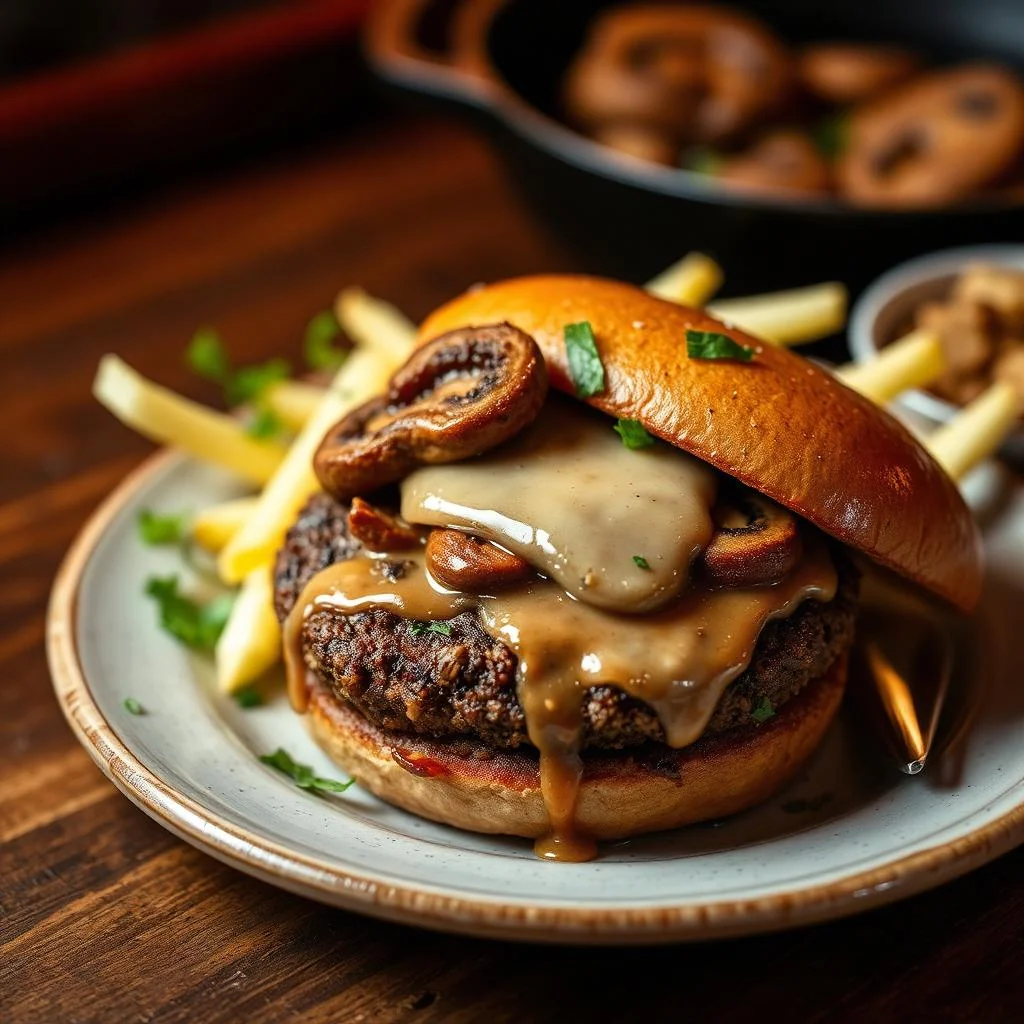 Mushroom Swiss Burgers