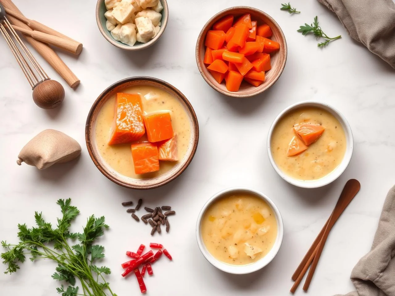 Ingredients for New Brunswick Salmon Chowder