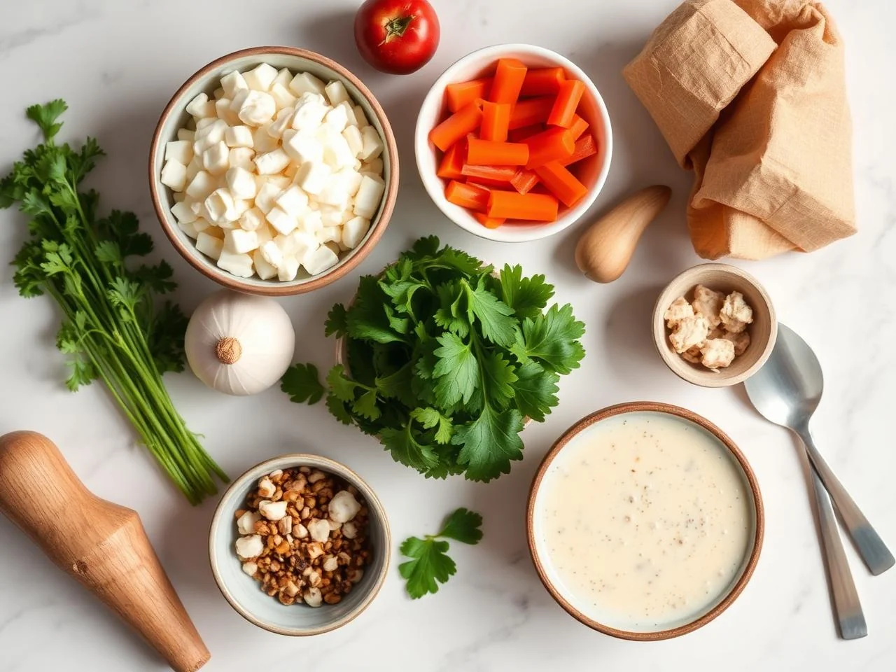 Ingredients for New England Clam Chowder