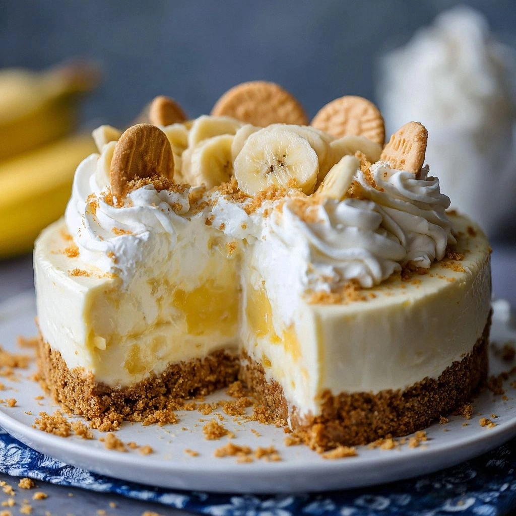 No Bake Banana Pudding Cheesec