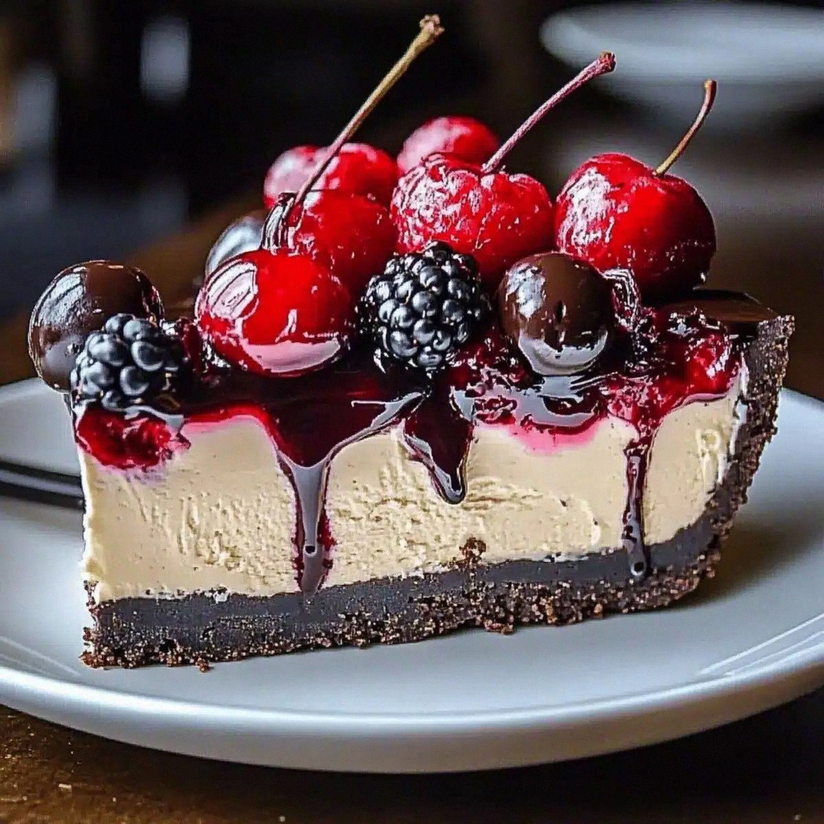 No-Bake Black Forest Berry Cheesecake That Wow Your Guests