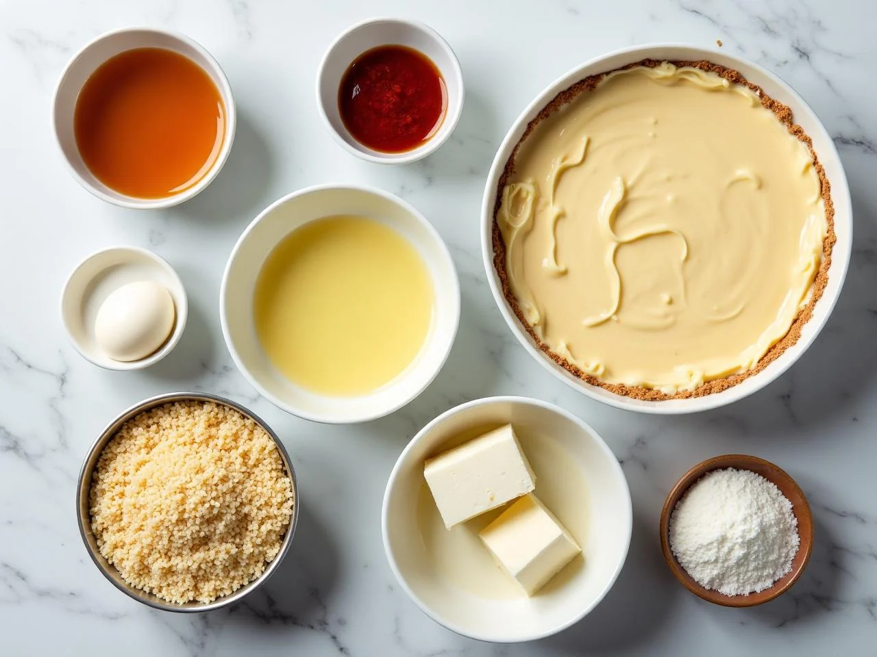 Ingredients for No-Bake Cheesecake