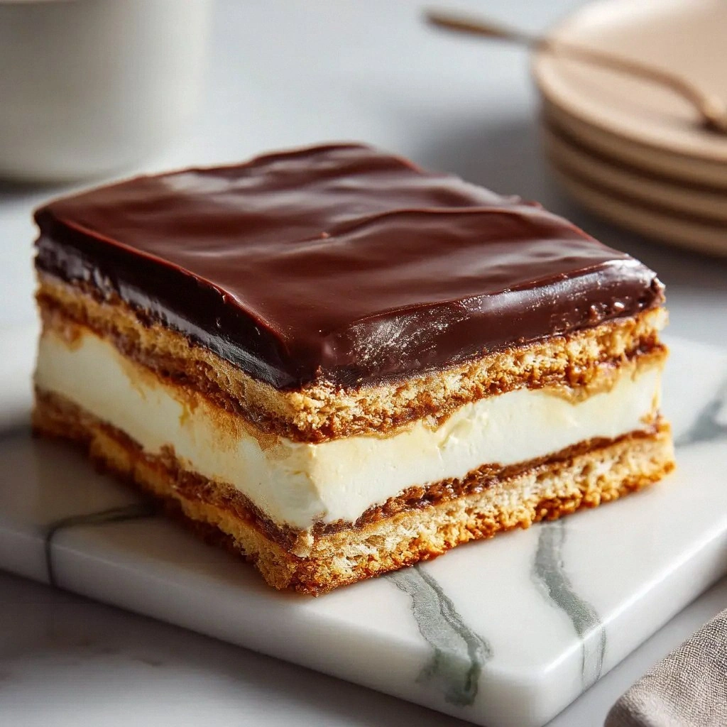 No-Bake Chocolate Eclair Cake: