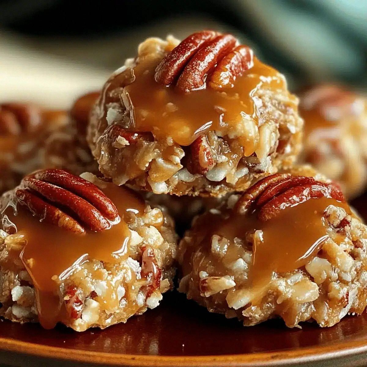 No-Bake Coconut Pecan Praline Cookies: Southern Sweet Bliss