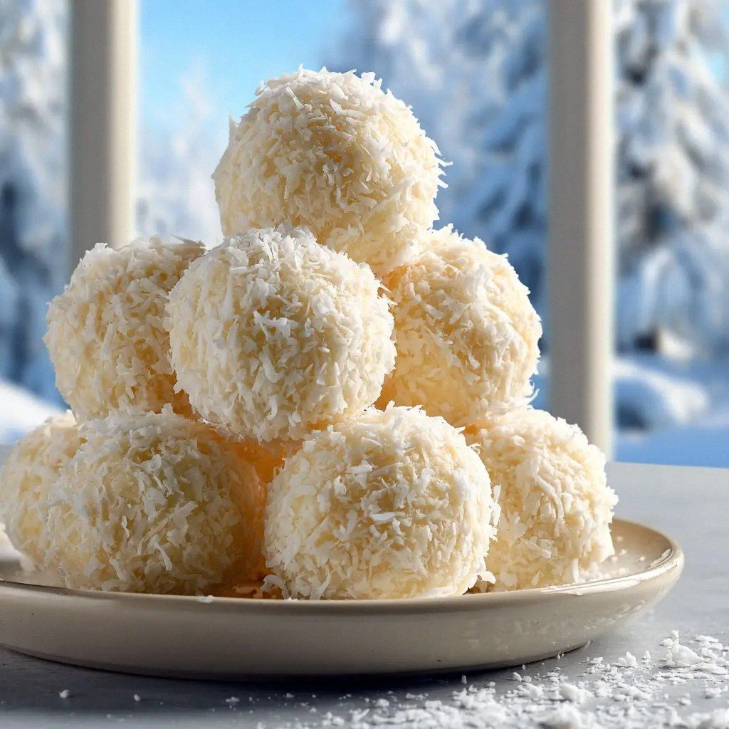 No-Bake Coconut Snowballs (Eas