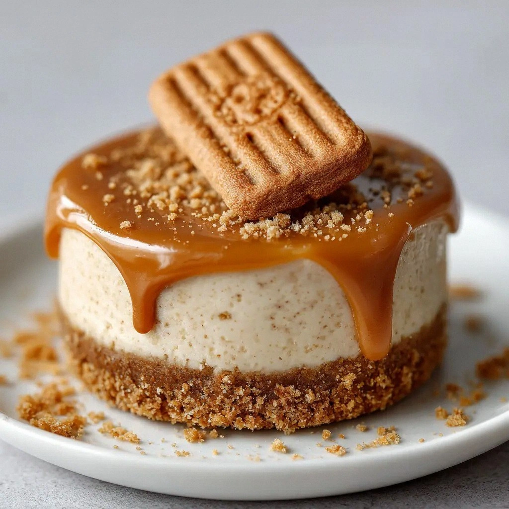 No Bake Mini Biscoff Cheesecak