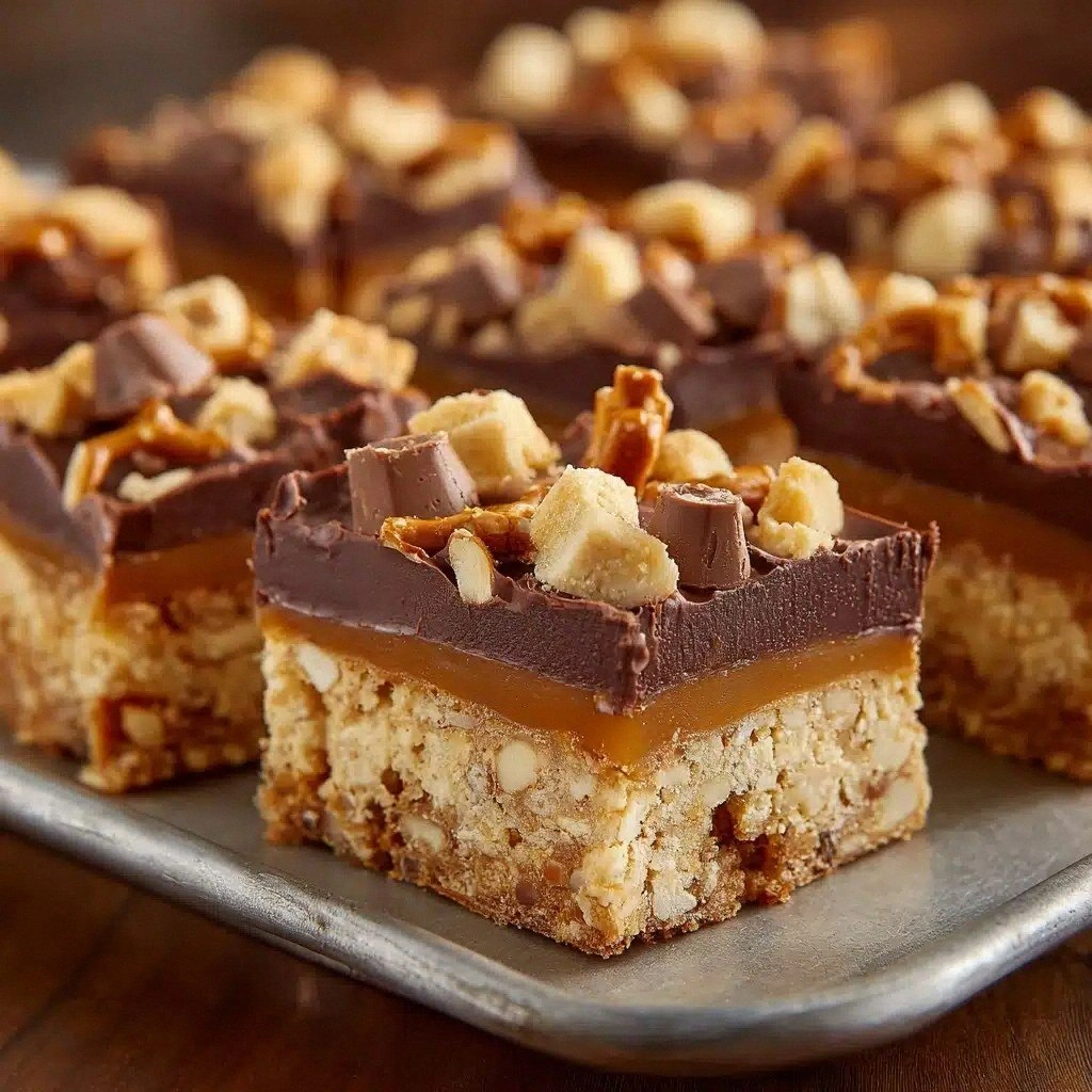 No-Bake Peanut Butter Bars Rec