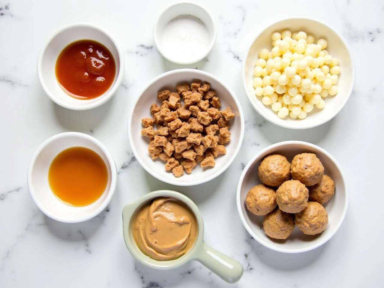 Ingredients for No-Bake Peanut Butter Protein Balls