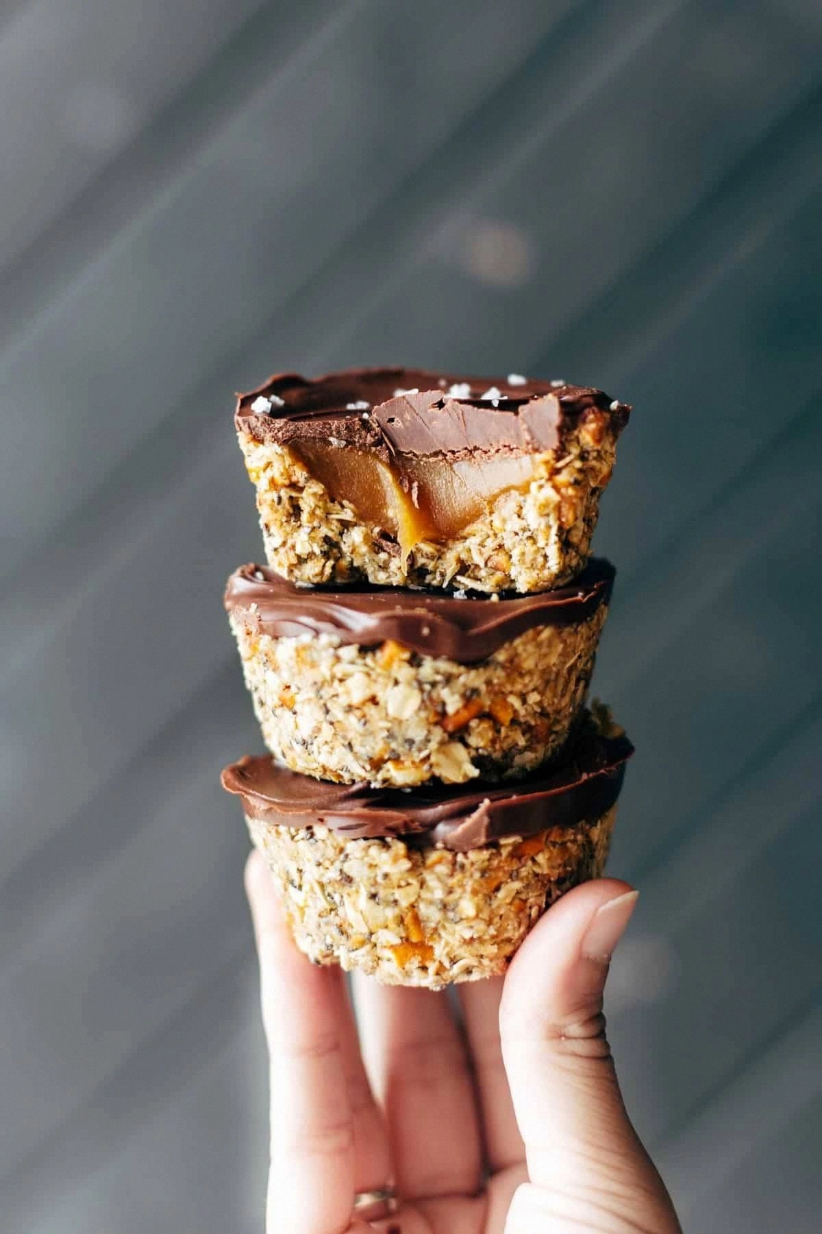 No-Bake Salted Caramel Cups