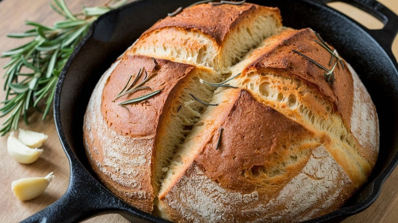 No Knead Rosemary Bread Recipe