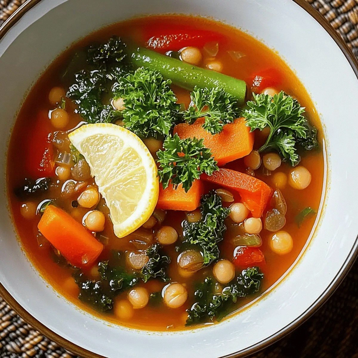 Nourishing High-Protein Vegetable Soup for Cozy Nights