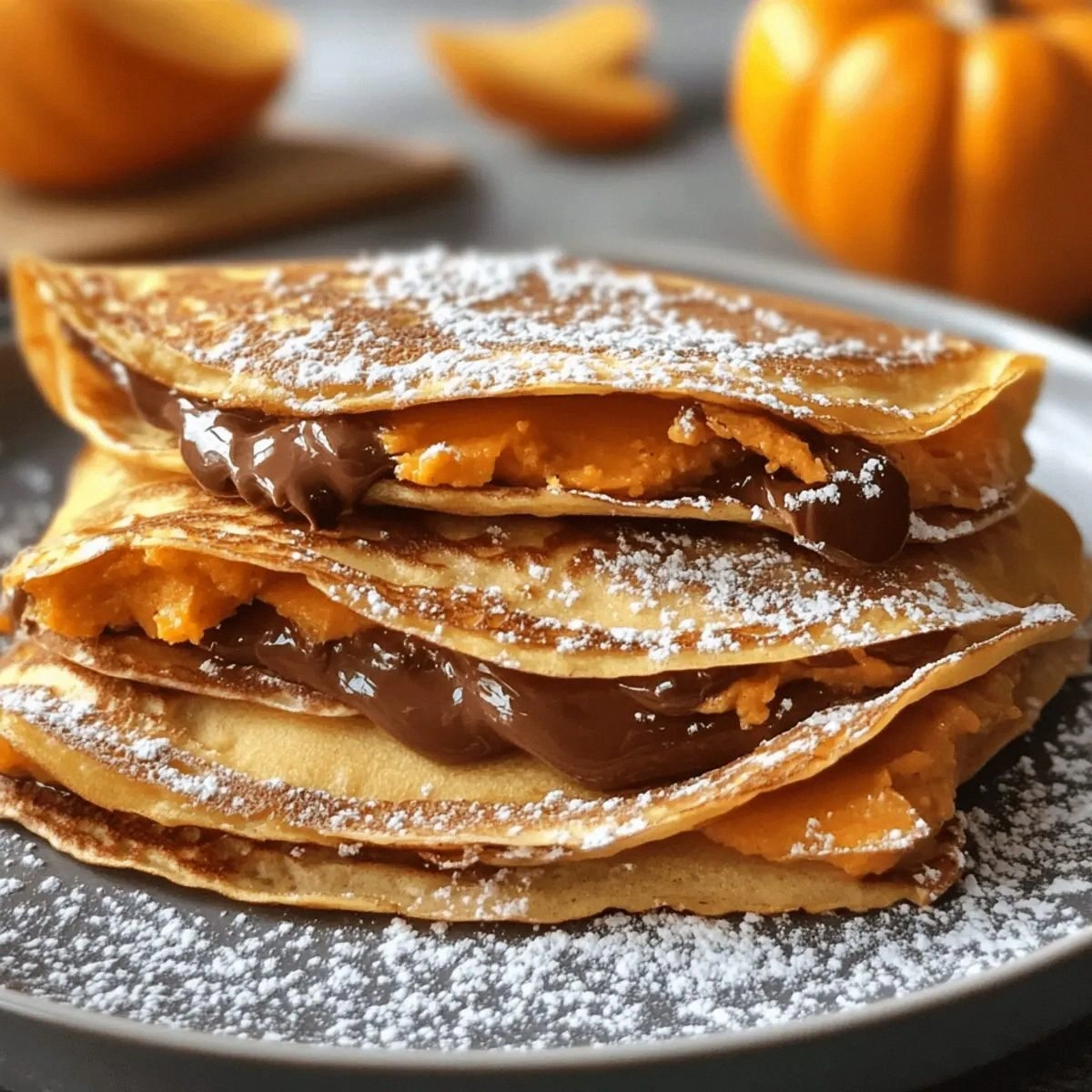 Nutella Pumpkin Crepes: A Cozy Fall Breakfast Treat