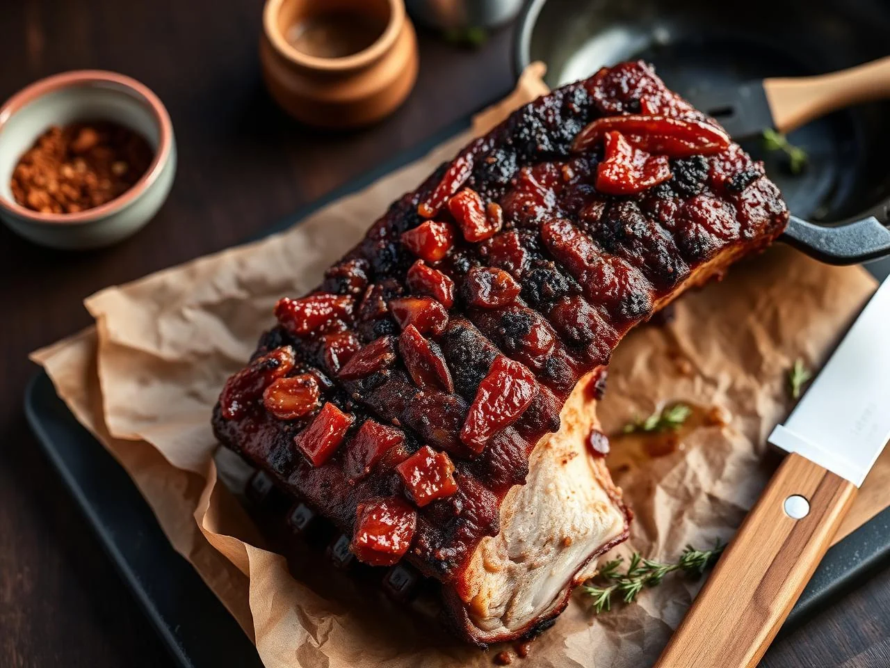 Oak Smoked Ribs