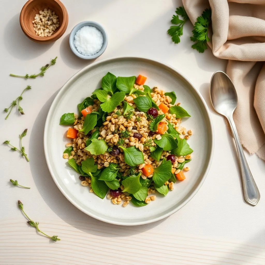 Oat Groats Salad