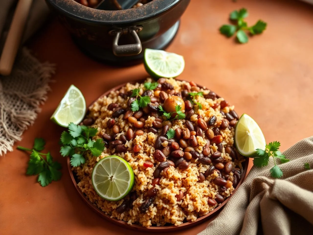 Oaxacan Style Rice And Beans