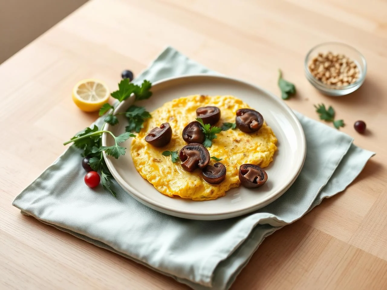 Omelette With Mushrooms