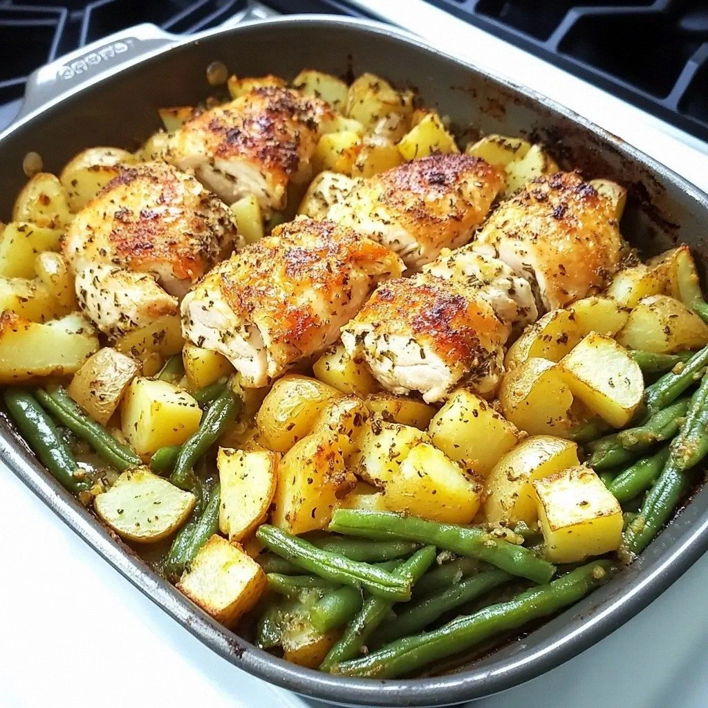 One-Pan Baked Chicken, Potatoe