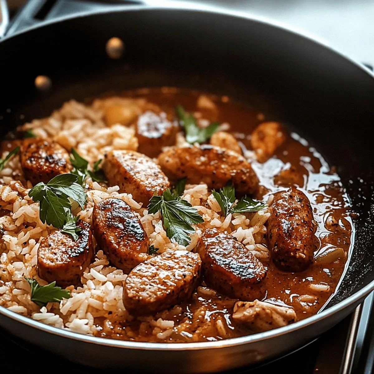One-Pan Cajun Chicken Sausage & Rice That Whips Up Flavor Fast