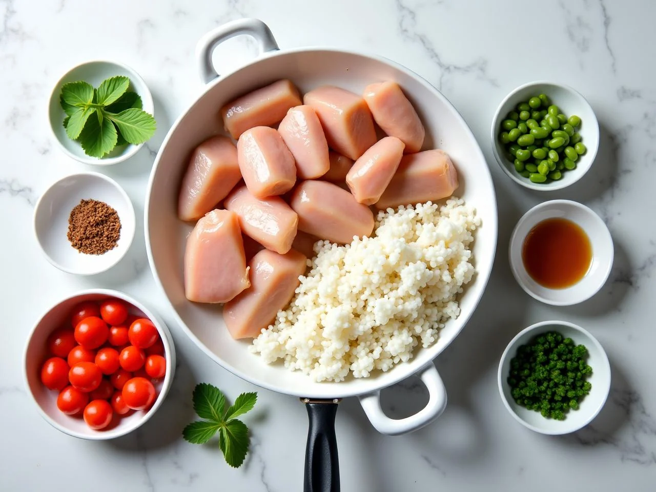 Ingredients for One-Pan Chicken and Rice