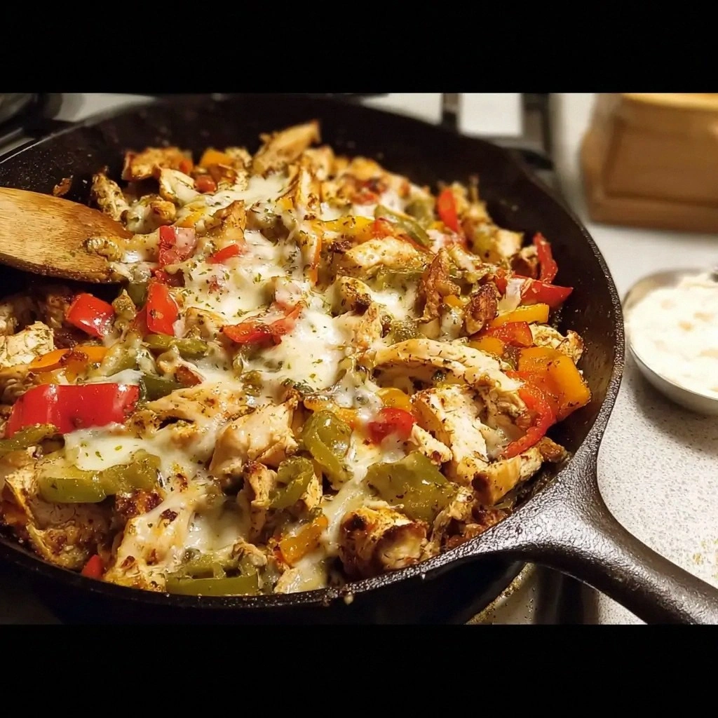 One-Pan Chicken Cheesesteak Sk