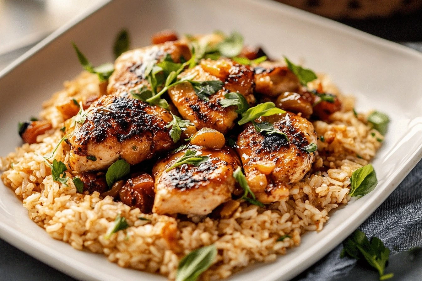 One Pan Chipotle Honey Chicken