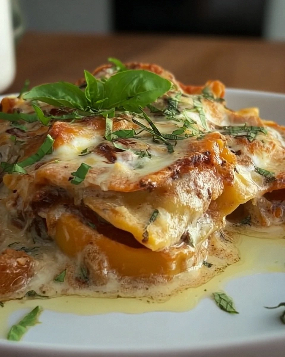 One Pan Creamy Baked Ravioli