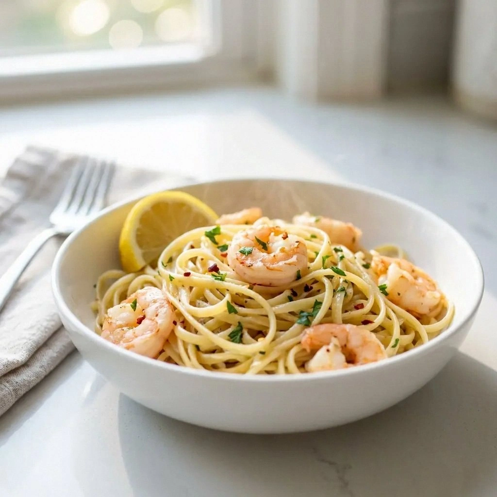 One Pan Garlic Butter Shrimp P