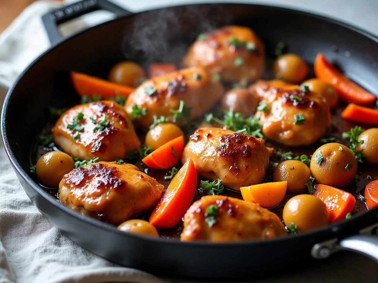 One-Pan Honey Garlic Chicken and Veggies