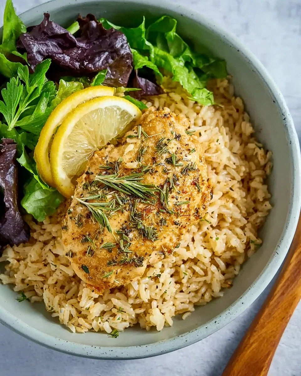 One-pan Lemon Herb Chicken Rice