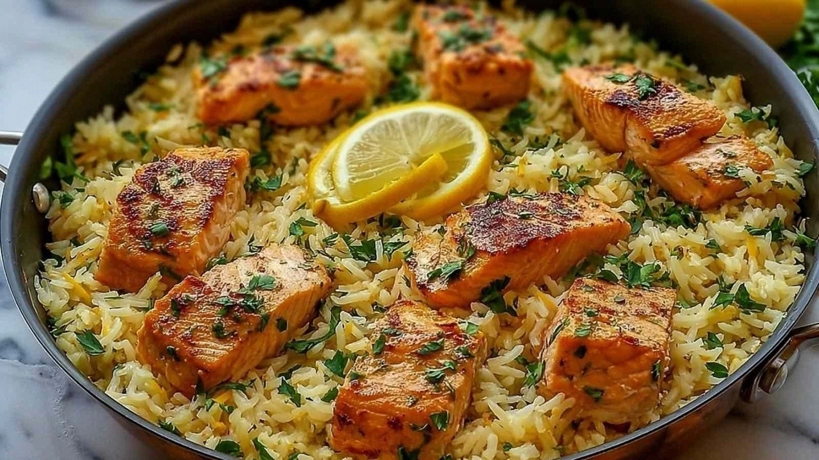 One-Pot Salmon and Rice