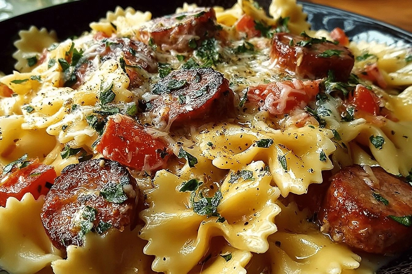 One-Pot Smoked Sausage Pasta f