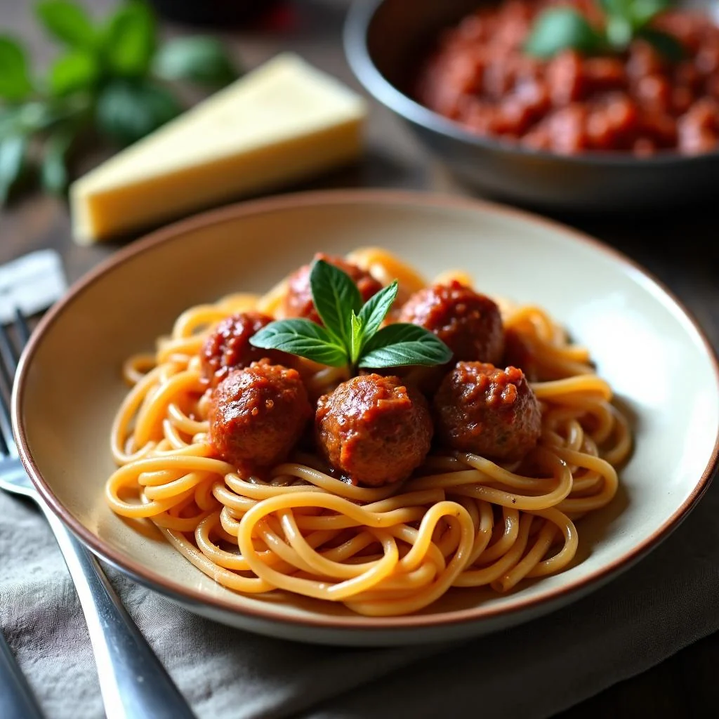 One-Pot Spaghetti and Meatballs