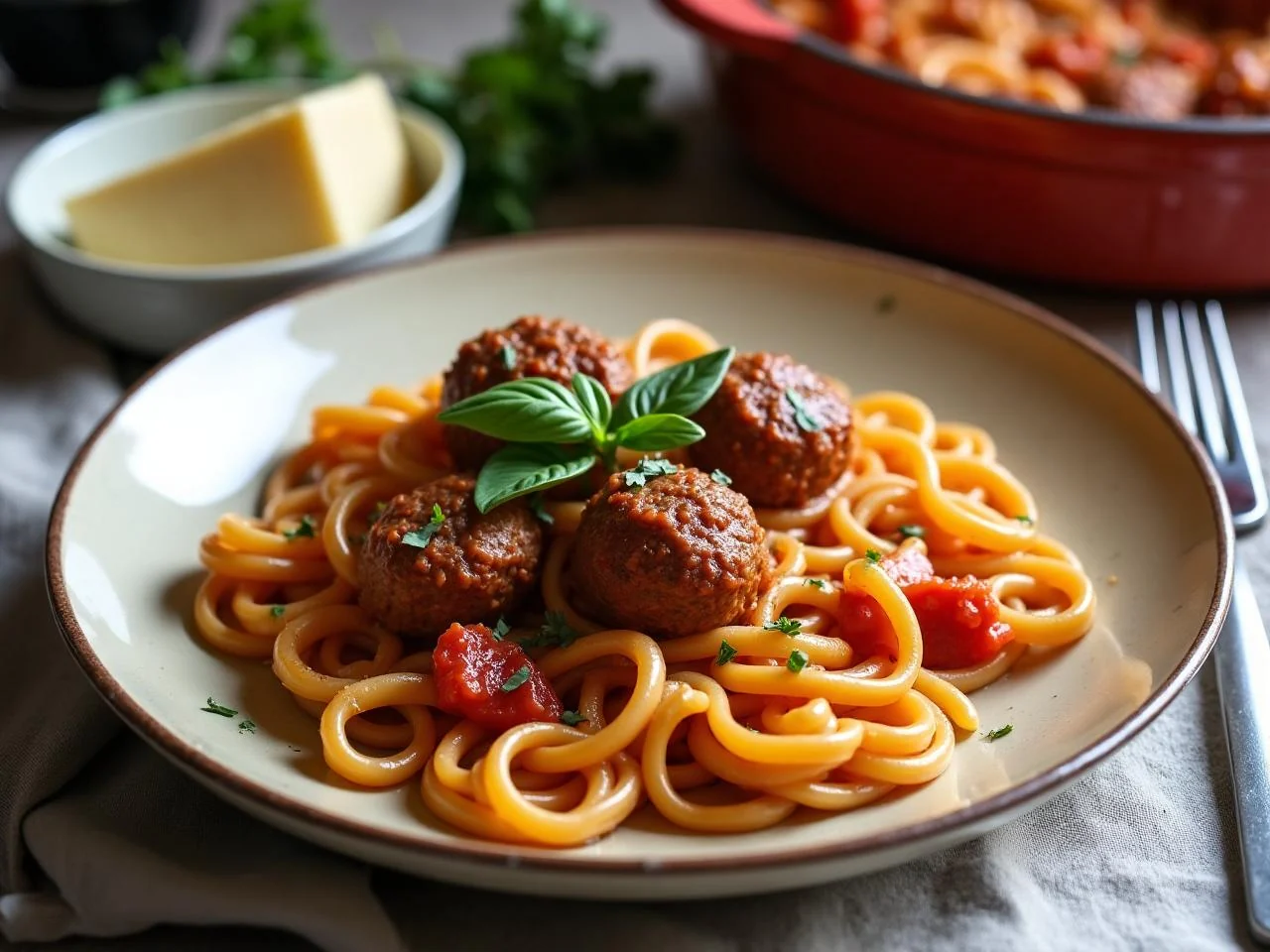 One-Pot Spaghetti and Meatballs