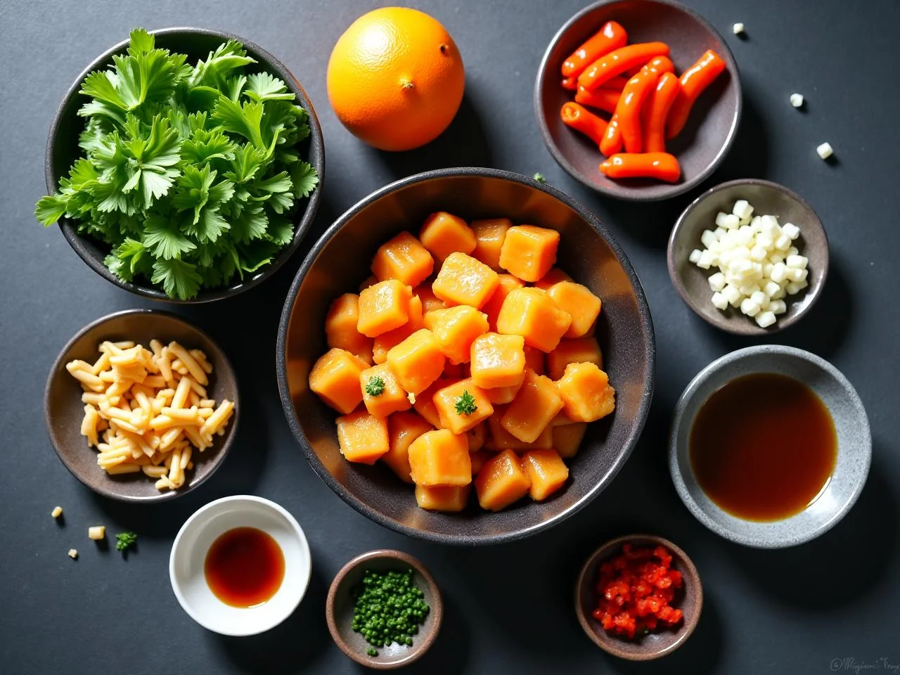 Ingredients for Orange Chicken
