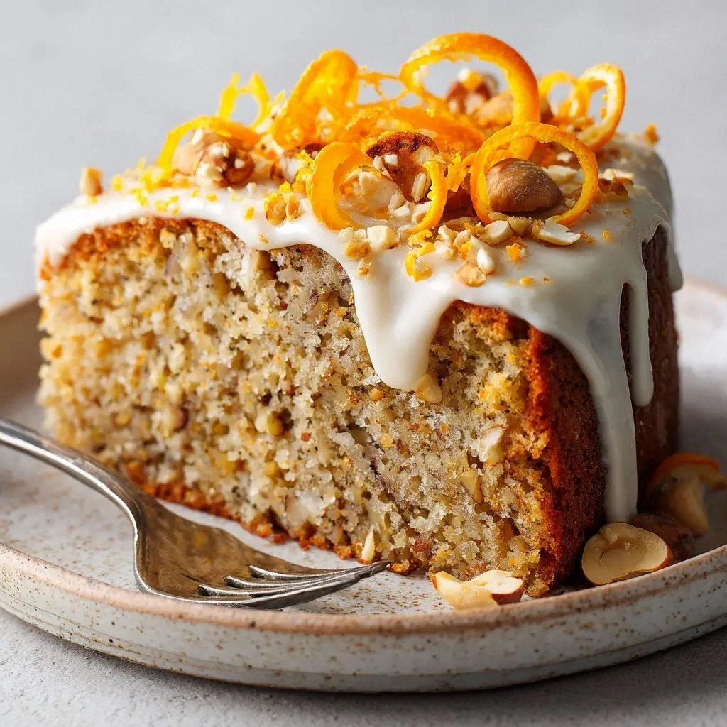 Orange Hazelnut Cake with Zest