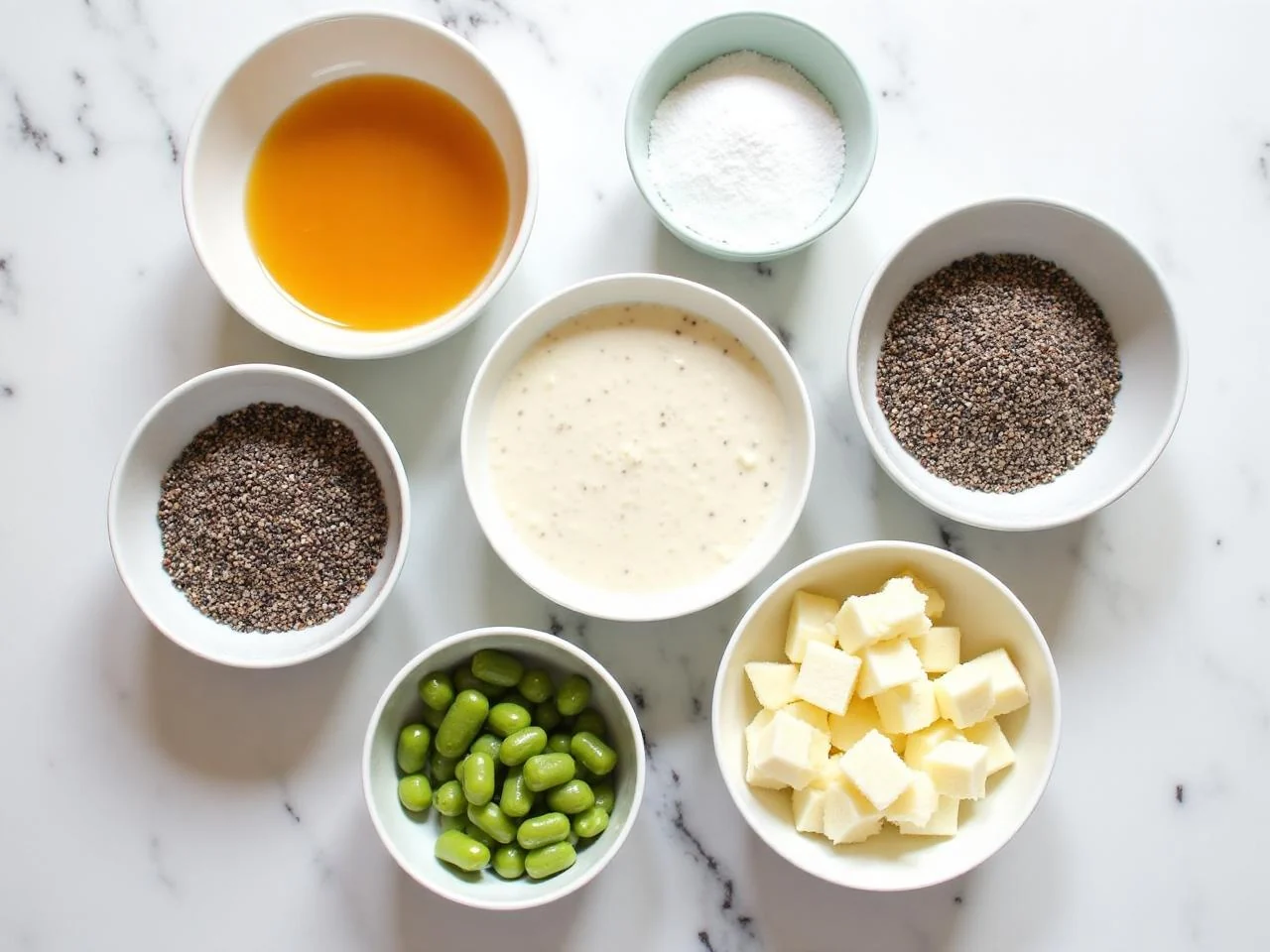 Ingredients for Overnight Chia Seed Pudding