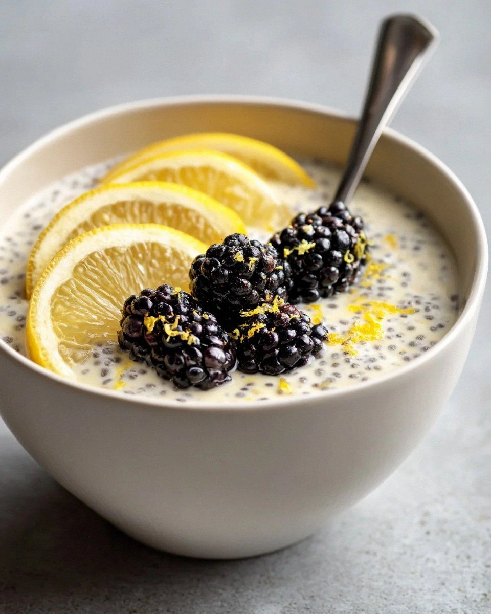 Overnight Lemon Cream Chia Pudding: Quick & Easy Delight!