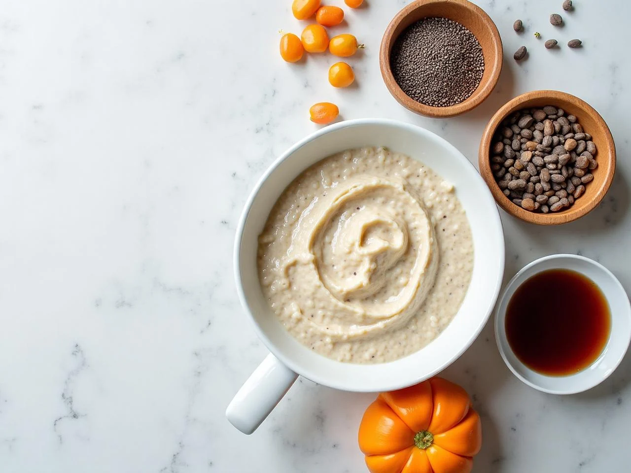 Ingredients for Overnight Oats with Chia Seeds