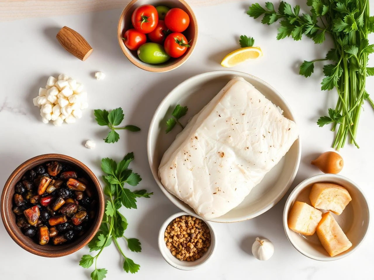 Ingredients for Pan Seared Cod