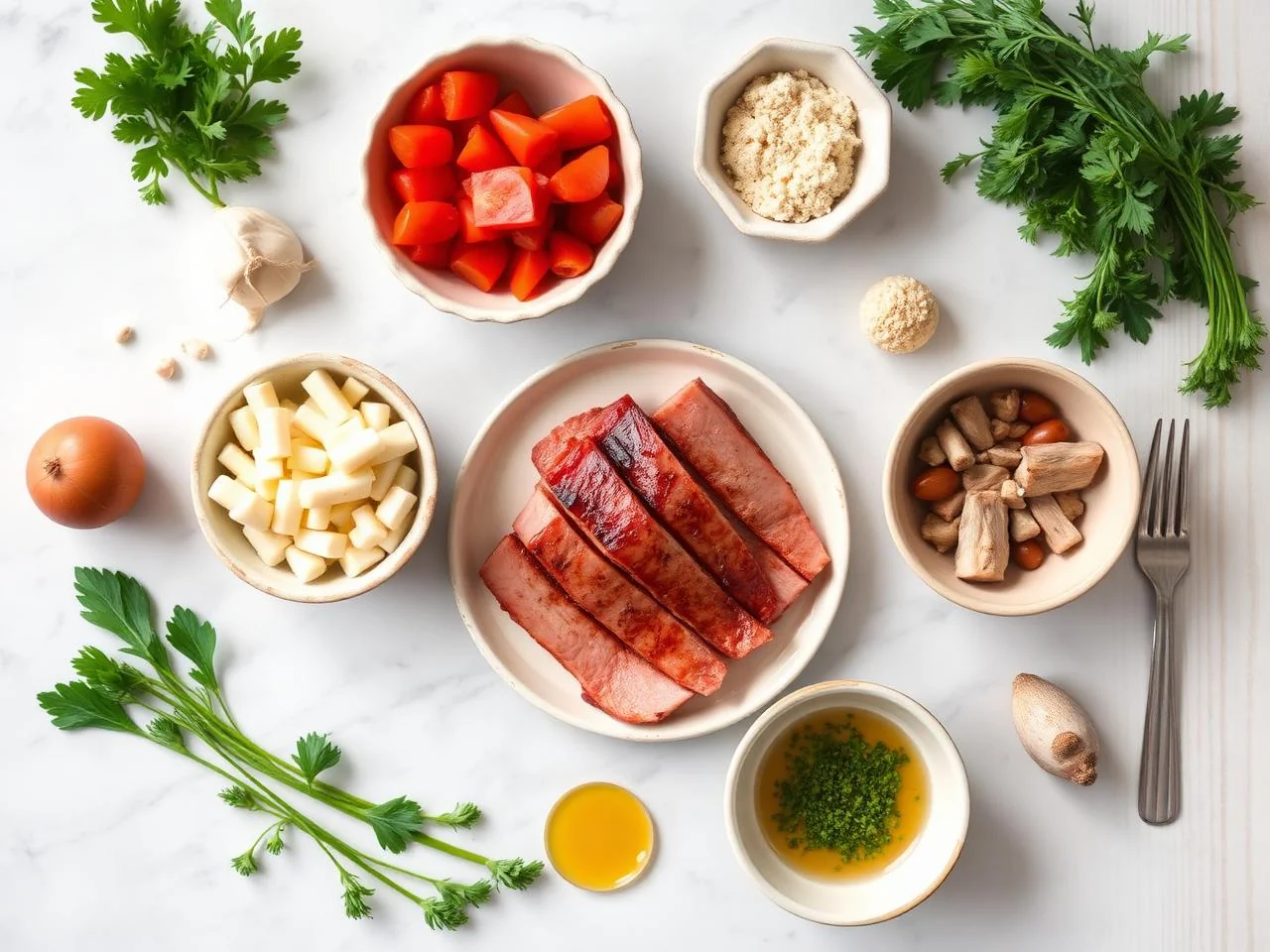 Ingredients for Pan Seared Duck Breast