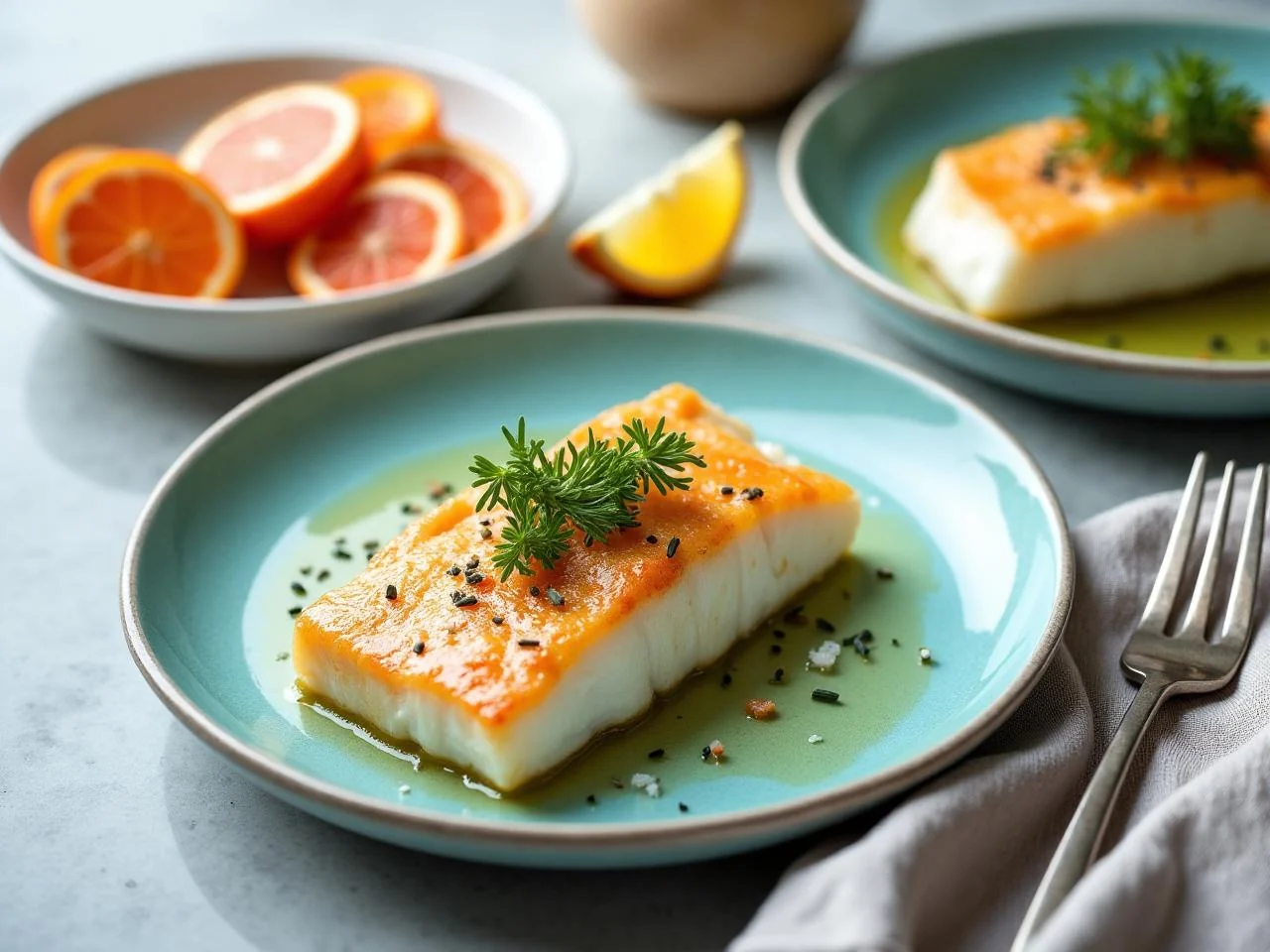 Pan Seared Halibut