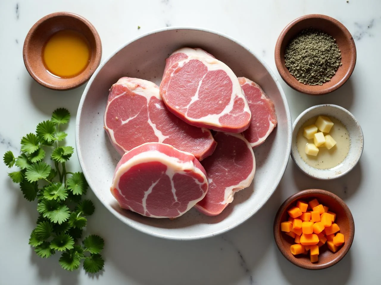 Ingredients for Pan-Seared Pork Chops