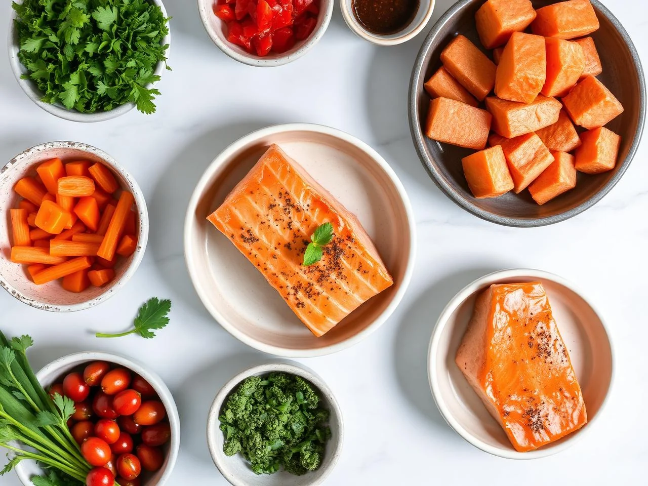 Ingredients for Pan Seared Salmon