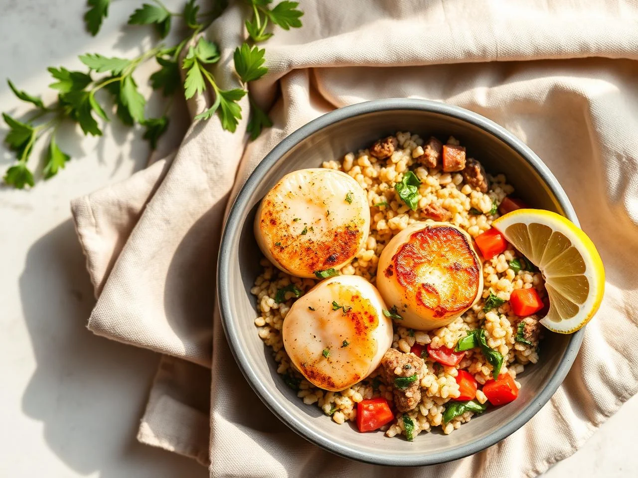 Pan Seared Scallops