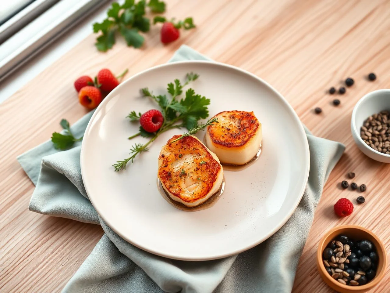 Pan Seared Scallops