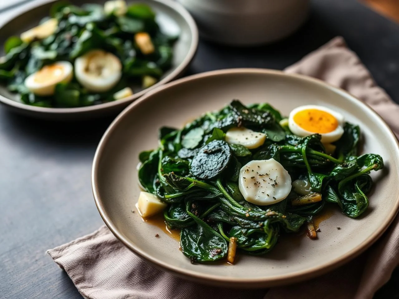 Pan Seared Spinach