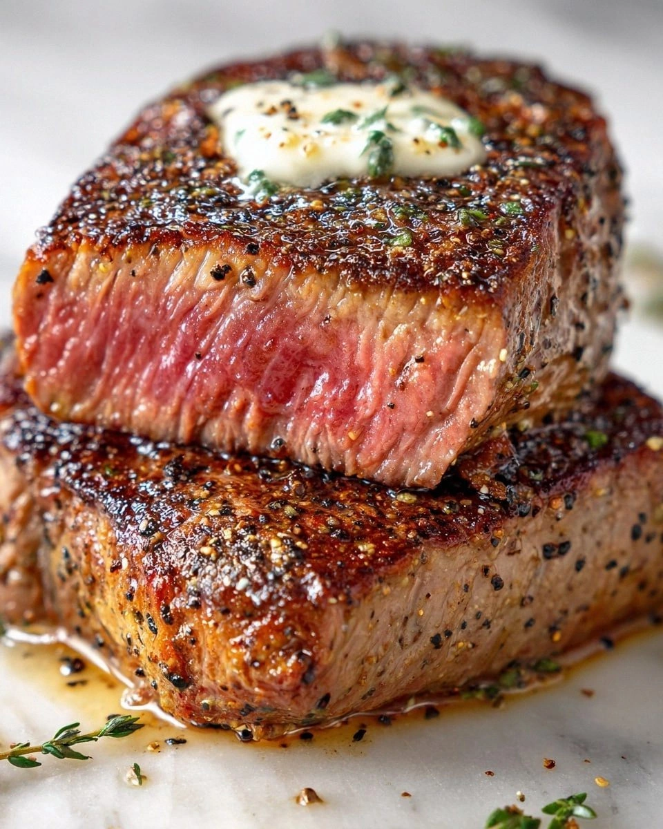 Pan Seared Steak with Herb But