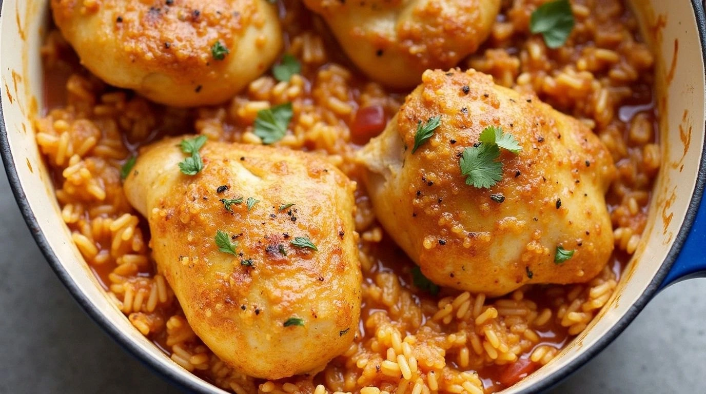 Paprika Chicken & Rice Bake